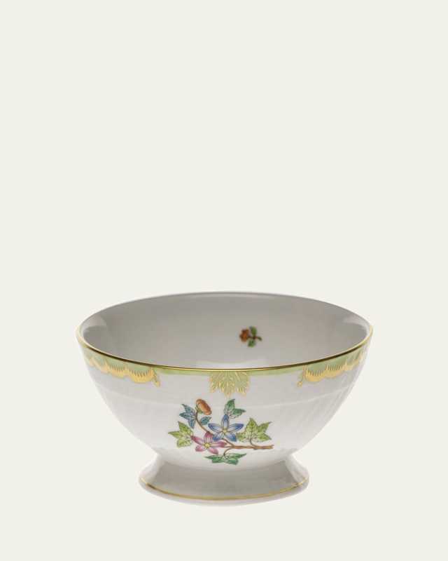 Queen Victoria Green Footed Bowl